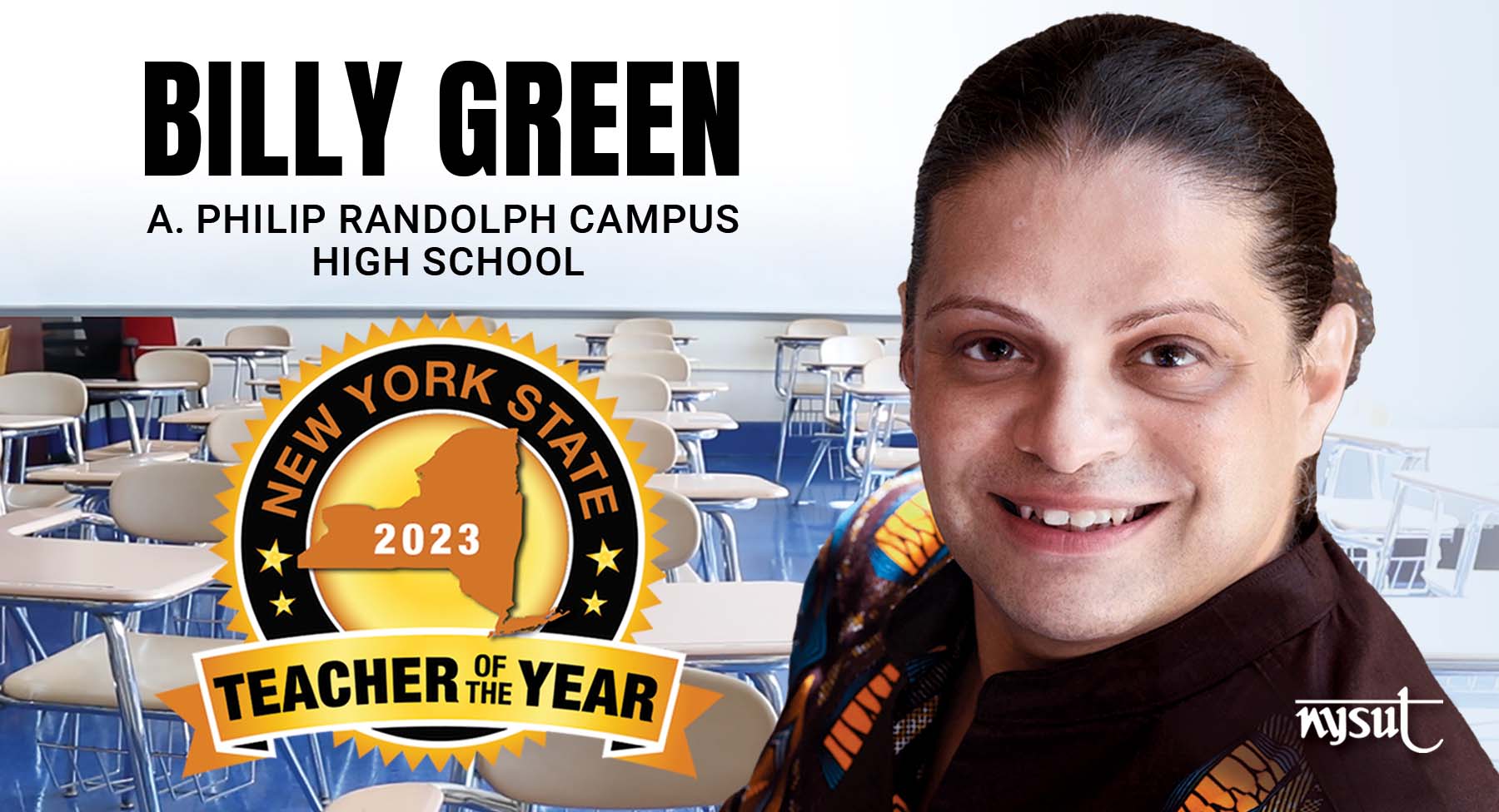 NYS Teacher of the Year Billy Green